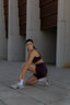 Athlete biker short - Burgundy